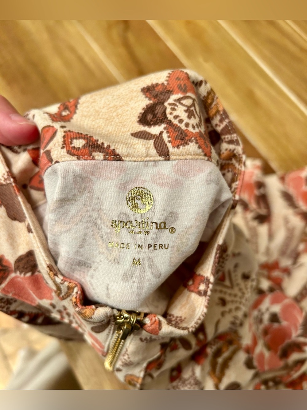 Spartina 449 Nora Half Zip. Medium. - Picture 8 of 9
